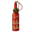 Picture of RED GOLD CHRISTMAS LED GLASS BOTTLE